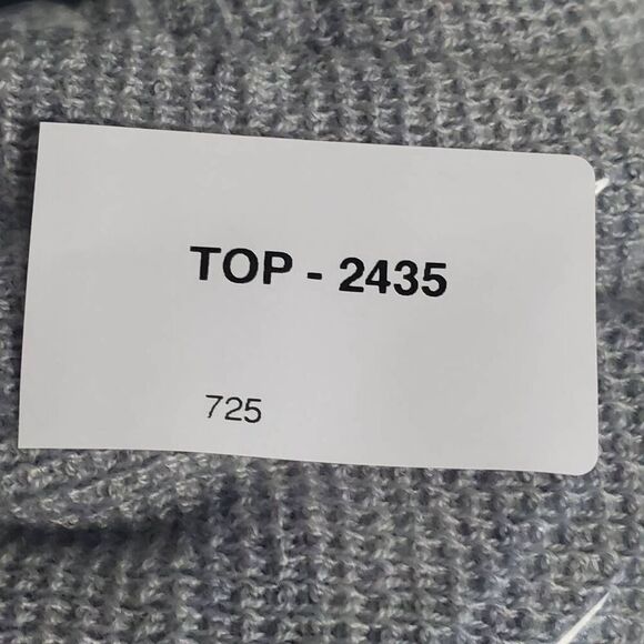 Vince Camuto Large Colorblock Knit Hoodie Sweater Brown Beige Gray Stripe Pullov - Picture 7 of 7